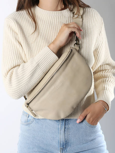 Heuptasje Cow Leder Basilic pepper Beige cow BCOW54 ander zicht 1
